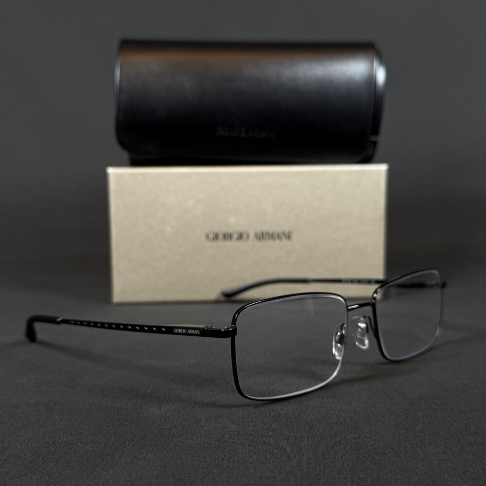 Giorgio Armani AR5108 3001 59 19 150 Black Metal Eyeglasses Frame w/ Case & box